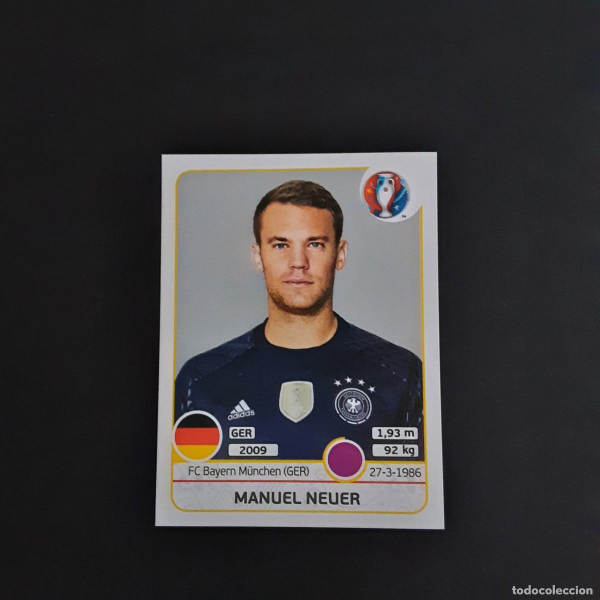 Cromos de F&uacute;tbol: CROMO FUTBOL EURO 2016 PANINI 241.NEUER-ALEMANIA-NUNCA PEGADO