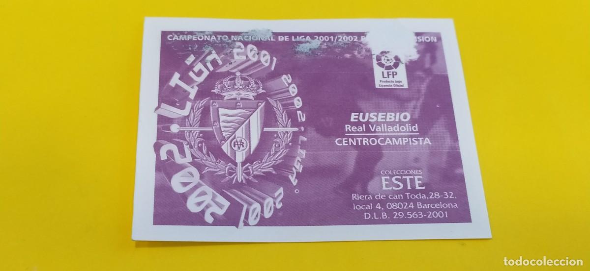 Cromos de f&uacute;tbol: EUSEBIO VALLADOLID ESTE 01 02 2001 2002 - Foto 2