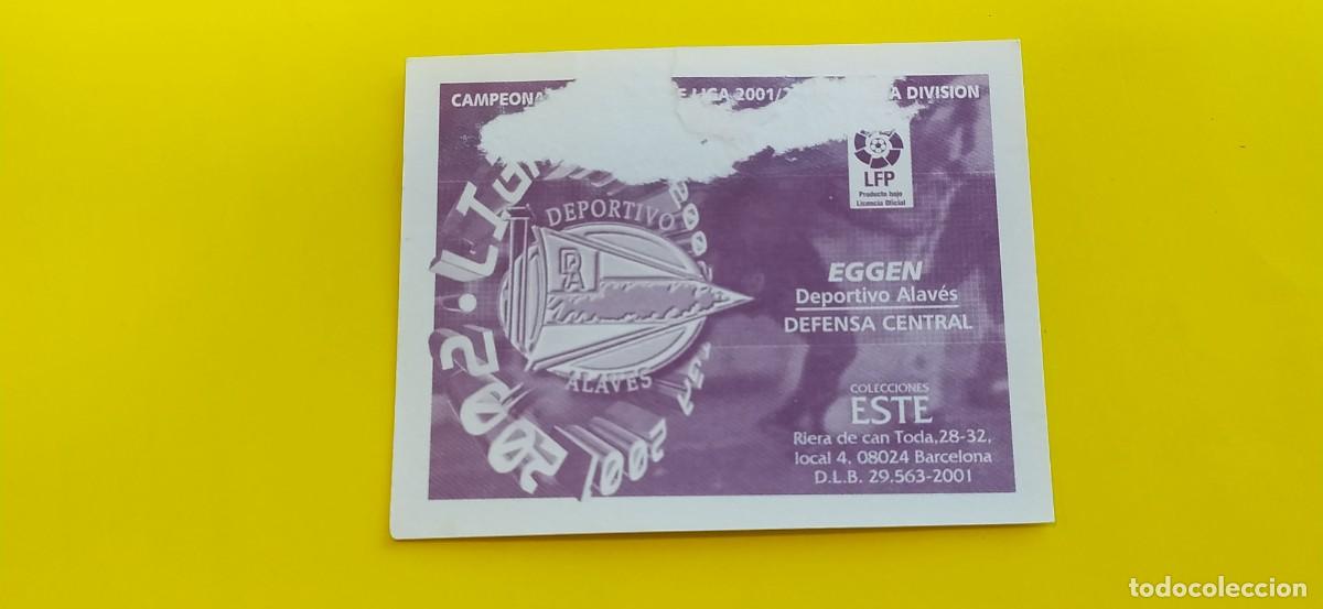 Cromos de f&uacute;tbol: EGGEN ALAVES ESTE 01 02 2001 2002 - Foto 2
