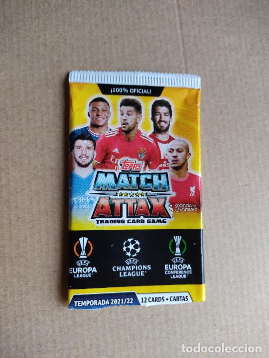 Cromos de F&uacute;tbol: MBAPPE THIAGO RUBEN DIAS SOBRE VAC&Iacute;O CROMOS 2021-2022 CHAMPIONS LEAGUE 21-22 TOPPS MATCH ATTAX CARDS
