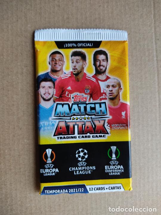 Cromos de F&uacute;tbol: MBAPPE THIAGO RUBEN DIAS SOBRE VAC&Iacute;O CROMOS 2021-2022 CHAMPIONS LEAGUE 21-22 TOPPS MATCH ATTAX CARDS