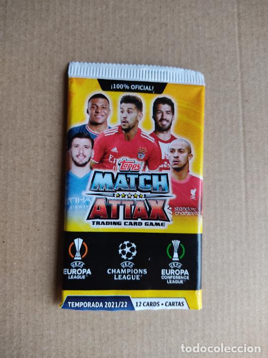 Cromos de F&uacute;tbol: MBAPPE THIAGO RUBEN DIAS SOBRE VAC&Iacute;O CROMOS 2021-2022 CHAMPIONS LEAGUE 21-22 TOPPS MATCH ATTAX CARDS