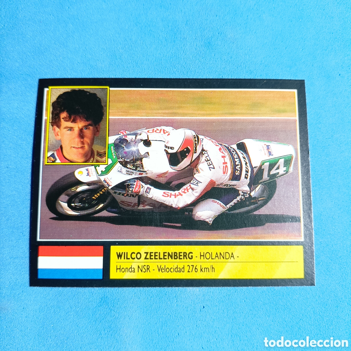 Cromos de F&uacute;tbol: (69.15) CROMO ALBUM: SUPER MOTO. MOTOR 16 - ED. ESTE 1990 - N&deg;191 WILCO ZEELENBERG