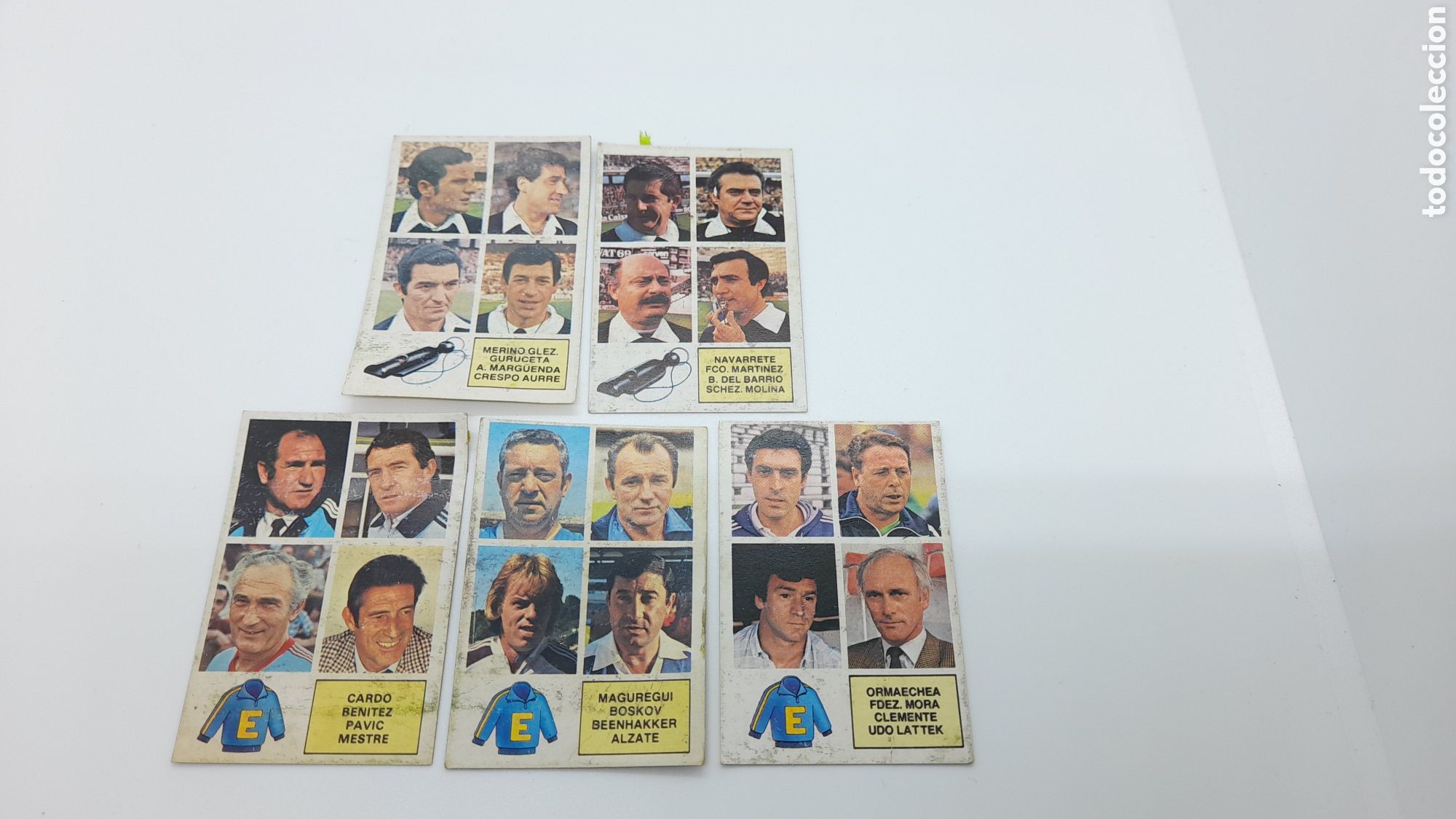 Cromos de Futebol: EDICIONES ESTE. LIGA 82/83. LOTE DE CROMOS DE ENTRENADORES Y ARBITROS. RECUPERADOS.