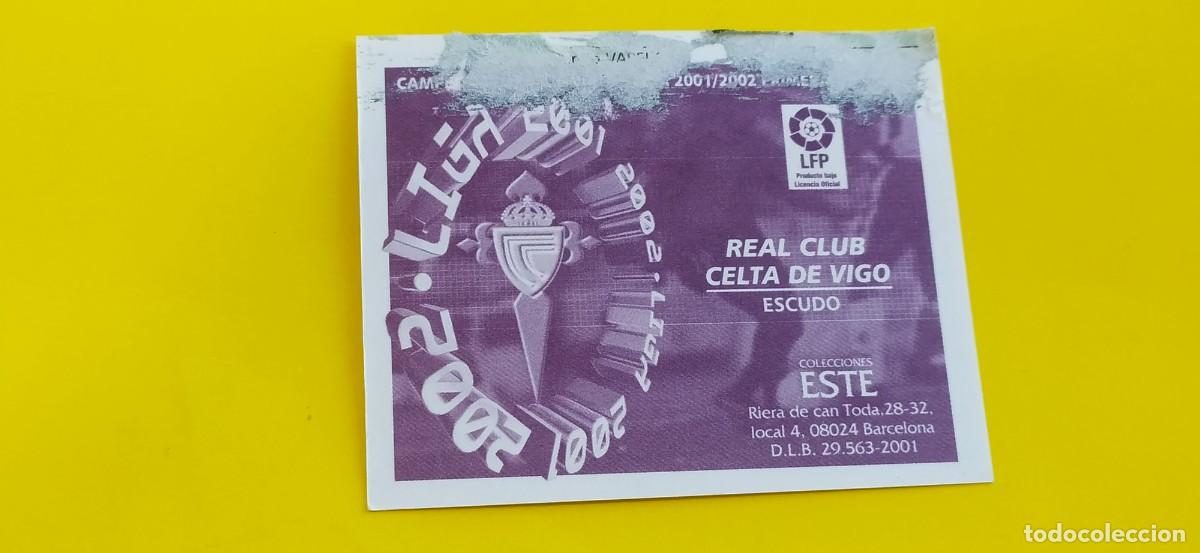 Cromos de f&uacute;tbol: ESCUDO CELTA VIGO ESTE 01 02 2001 2002 - Foto 2