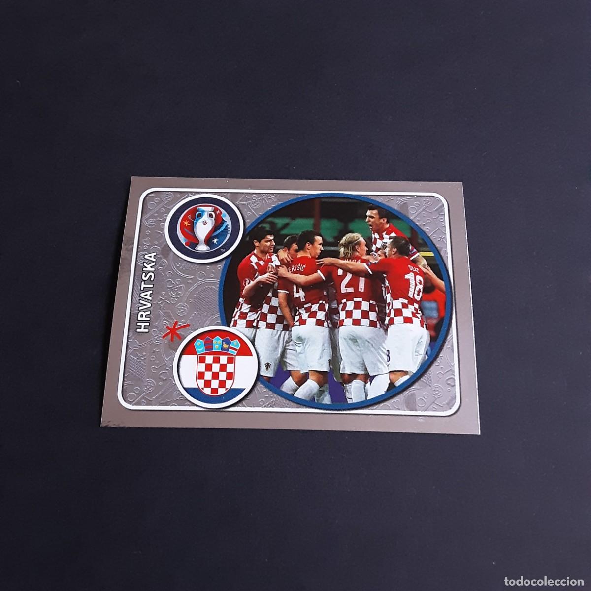 Cromos de f&uacute;tbol: CROMO FUTBOL EURO 2016 PANINI 351.EQUIPO-CROACIA-NUNCA PEGADO