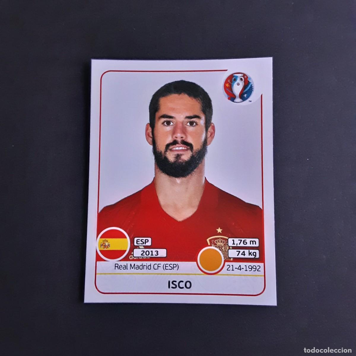 Cromos de F&uacute;tbol: CROMO FUTBOL EURO 2016 PANINI 365.ISCO-ESPA&Ntilde;A-NUNCA PEGADO