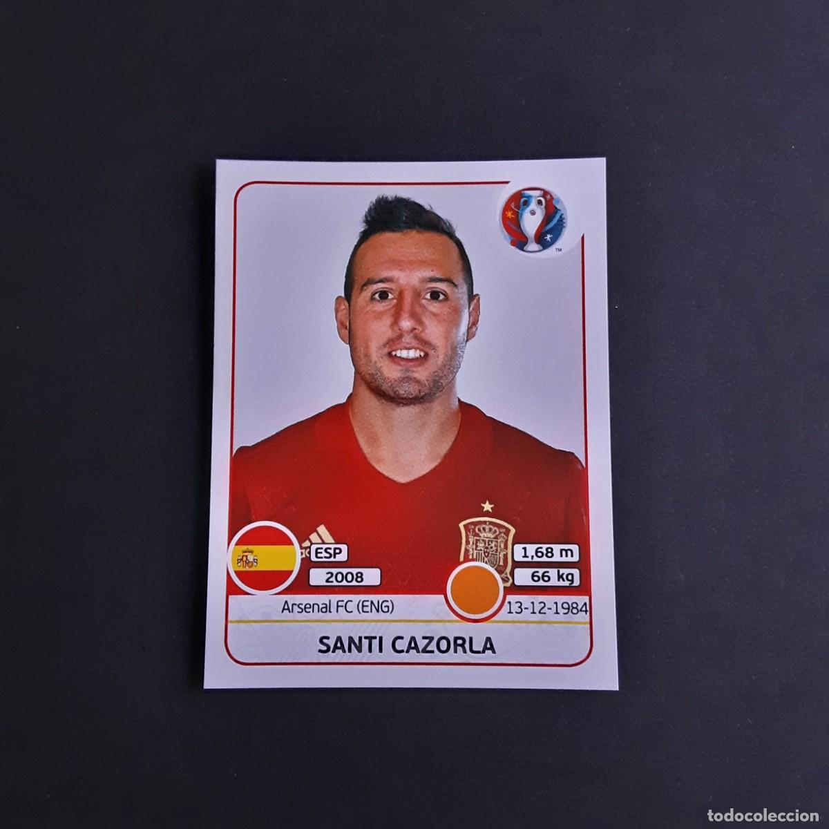 Cromos de F&uacute;tbol: CROMO FUTBOL EURO 2016 PANINI 366.CAZORLA-ESPA&Ntilde;A-NUNCA PEGADO