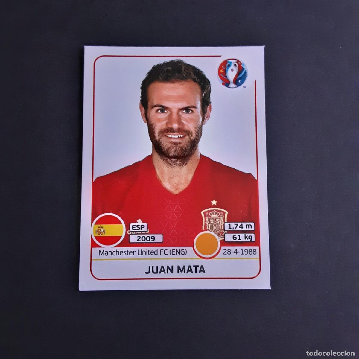 Cromos de f&uacute;tbol: CROMO FUTBOL EURO 2016 PANINI 367.MATA-ESPA&Ntilde;A-NUNCA PEGADO