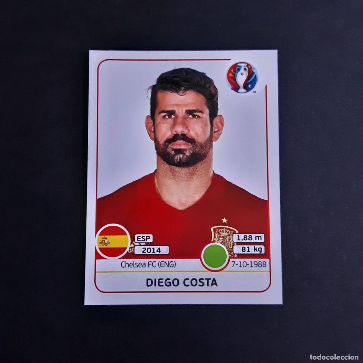 Cromos de F&uacute;tbol: CROMO FUTBOL EURO 2016 PANINI 371.DIEGO COSTA-ESPA&Ntilde;A-NUNCA PEGADO