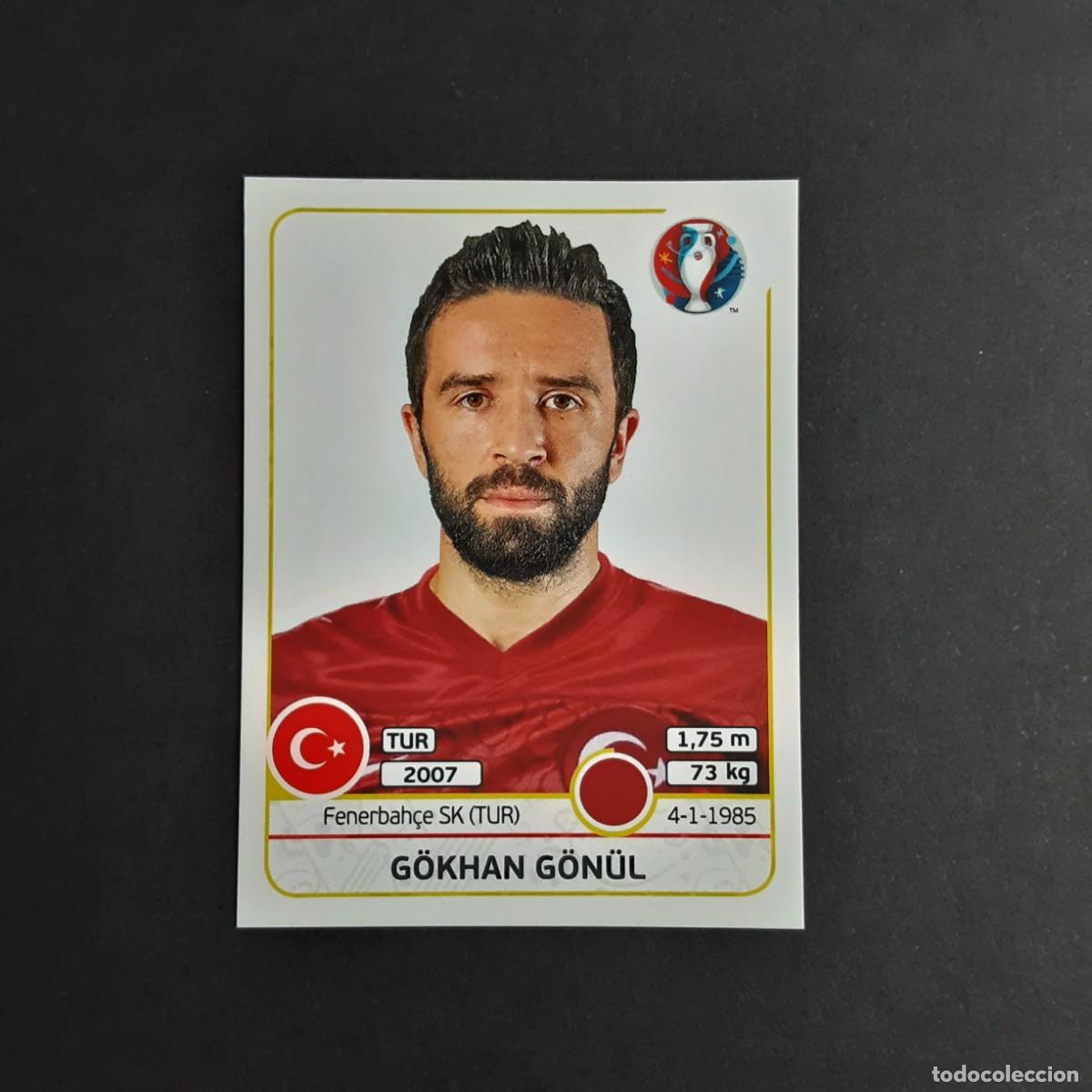 Cromos de F&uacute;tbol: CROMO FUTBOL EURO 2016 PANINI 408.GONUL-TURQUIA-NUNCA PEGADO