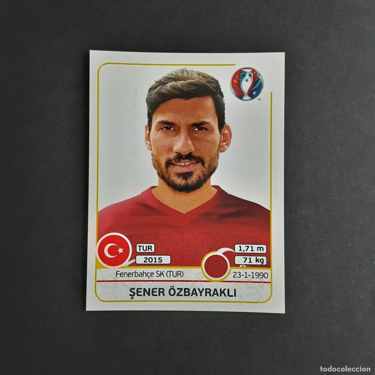 Cromos de f&uacute;tbol: CROMO FUTBOL EURO 2016 PANINI 410.OZBAYRAKLI-TURQUIA-NUNCA PEGADO