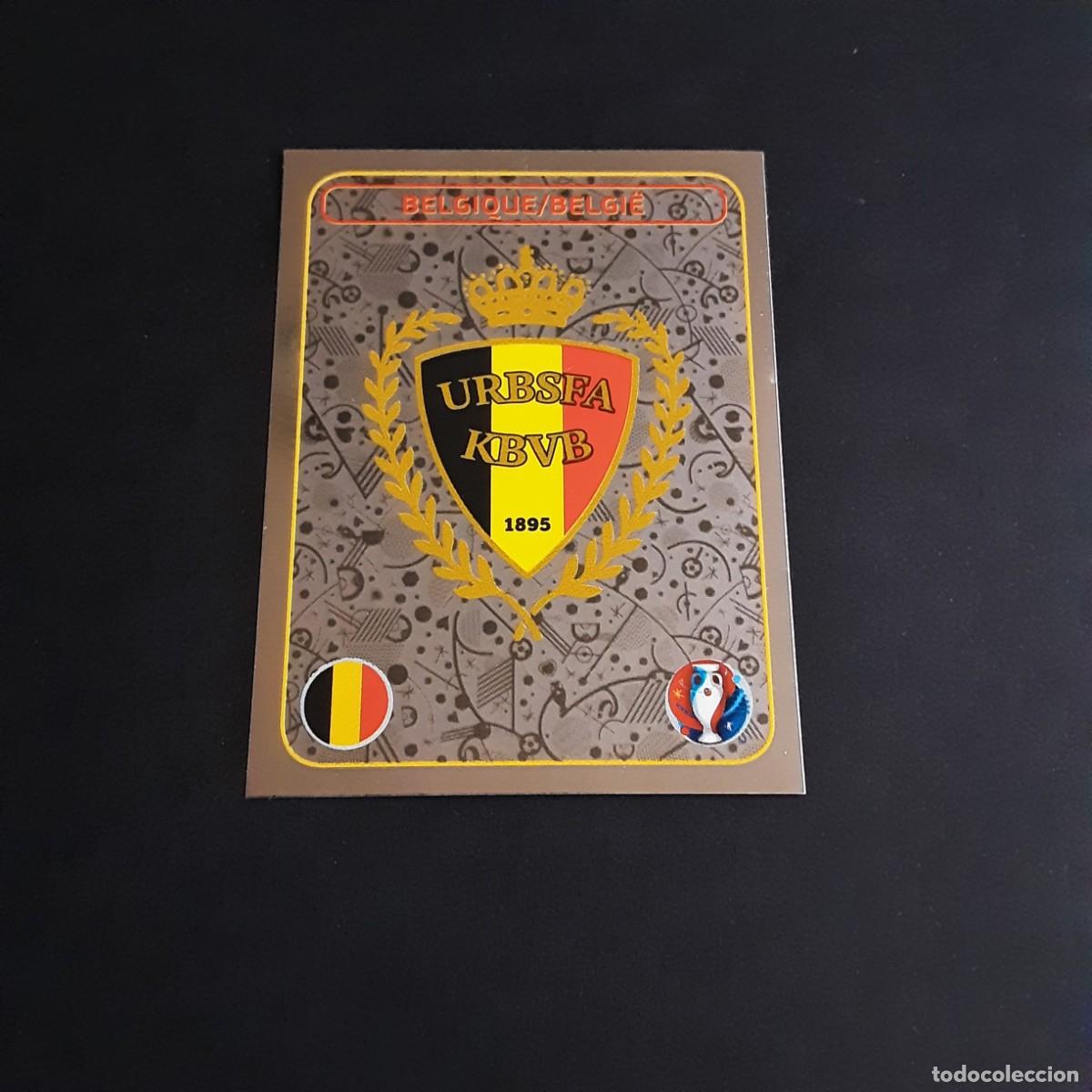 Figurine di Calcio: CROMO FUTBOL EURO 2016 PANINI 458.ESCUDO-BELGICA-NUNCA PEGADO