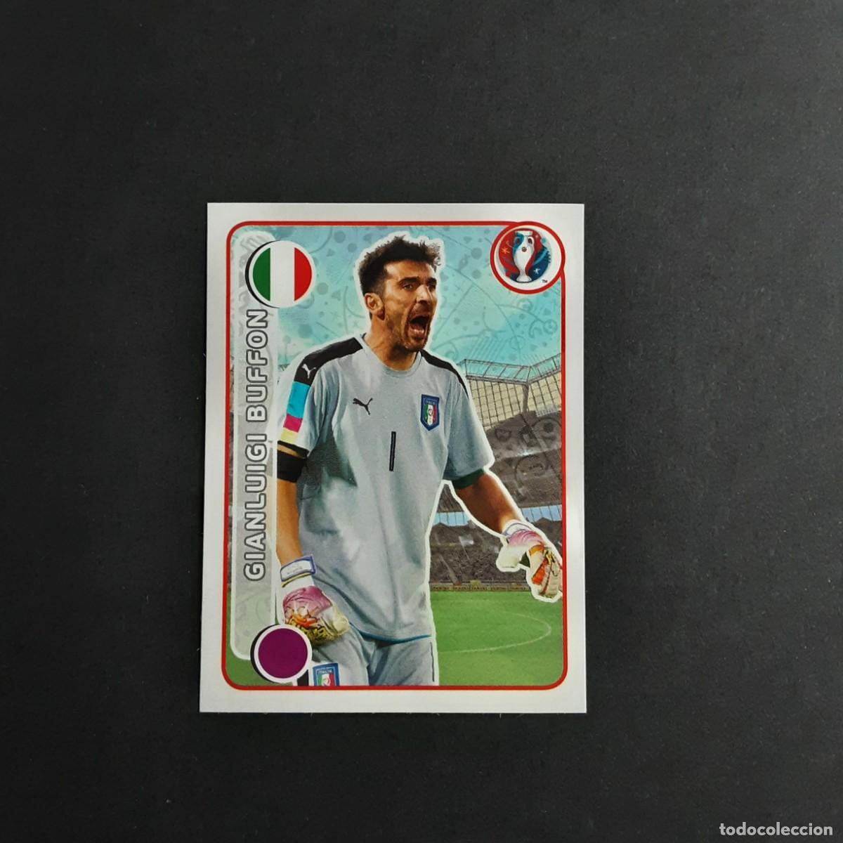 Football Stickers: CROMO FUTBOL EURO 2016 PANINI 491.BUFFON-ITALIA-NUNCA PEGADO