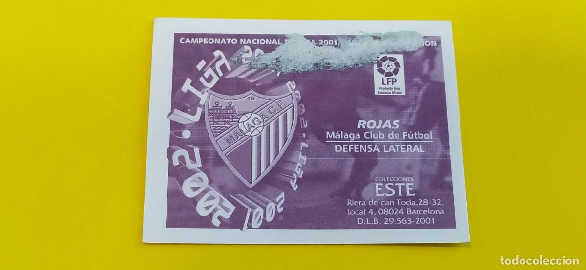 Cromos de f&uacute;tbol: ROJAS MALAGA ESTE 01 02 2001 2002 - Foto 2