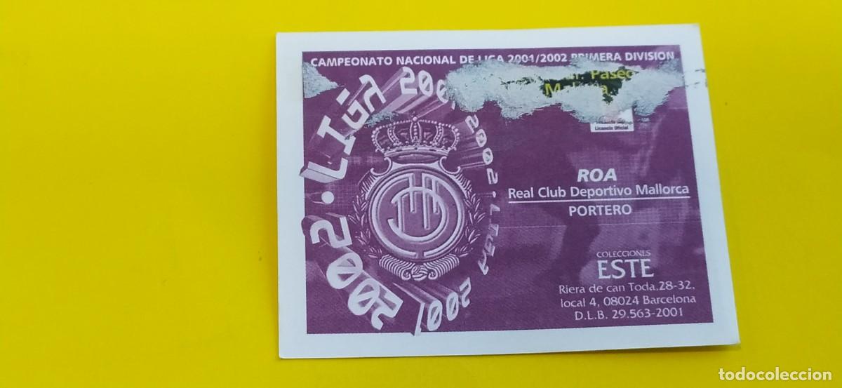 Cromos de f&uacute;tbol: ROA MALLORCA ESTE 01 02 2001 2002 - Foto 2
