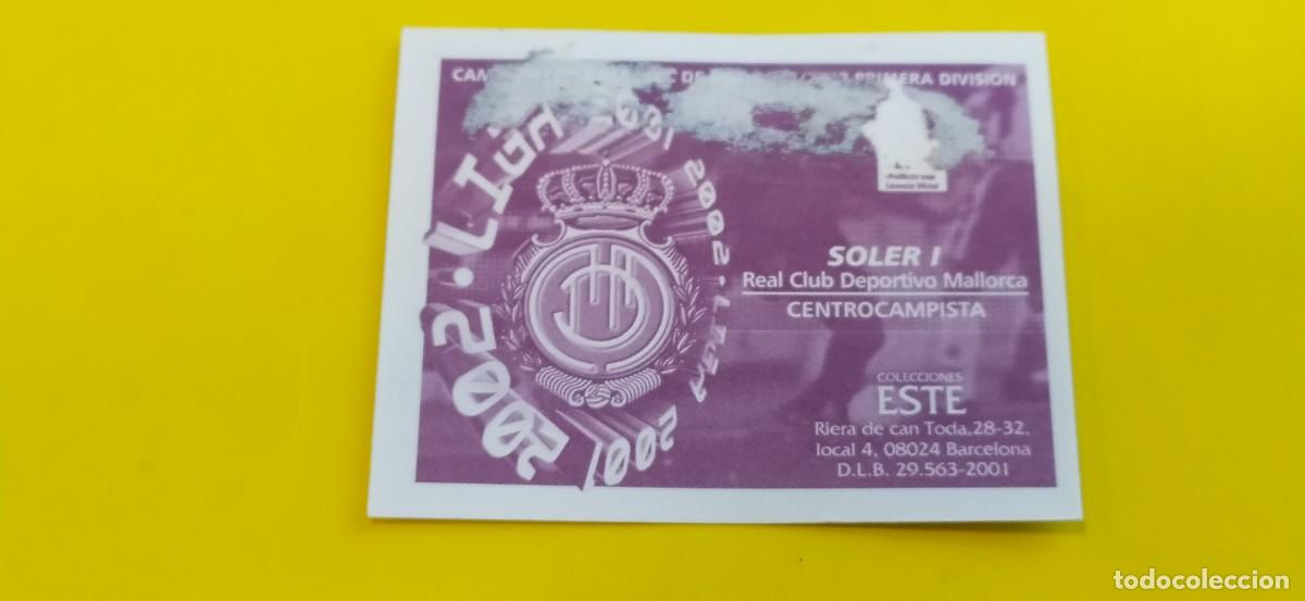 Cromos de f&uacute;tbol: SOLER I MALLORCA ESTE 01 02 2001 2002 - Foto 2