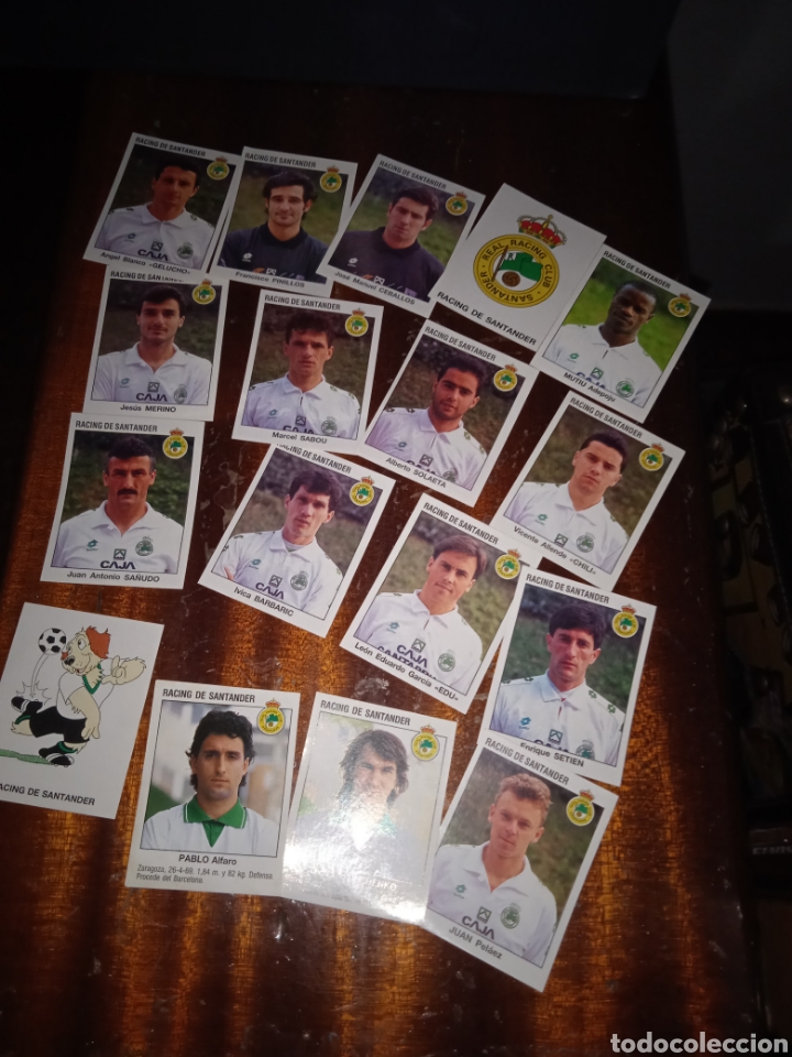 Football Stickers: ED. PANINI LIGA 1993 94 ( 93-94) RACING SANTANDER 17CROMOS ( INCLUYE RADCHENKO Y PABLO ULT. INC)