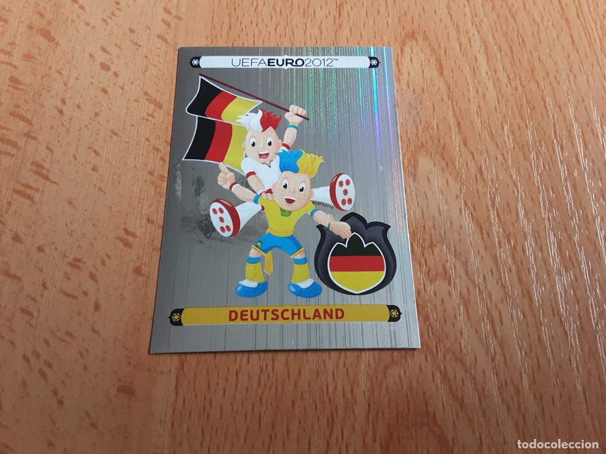 Cromos de F&uacute;tbol: CROMO FUTBOL EURO 2012 PANINI VERSION ALEMANA 223.LOGO MASCOTA-ALEMANIA-NUNCA PEGADO