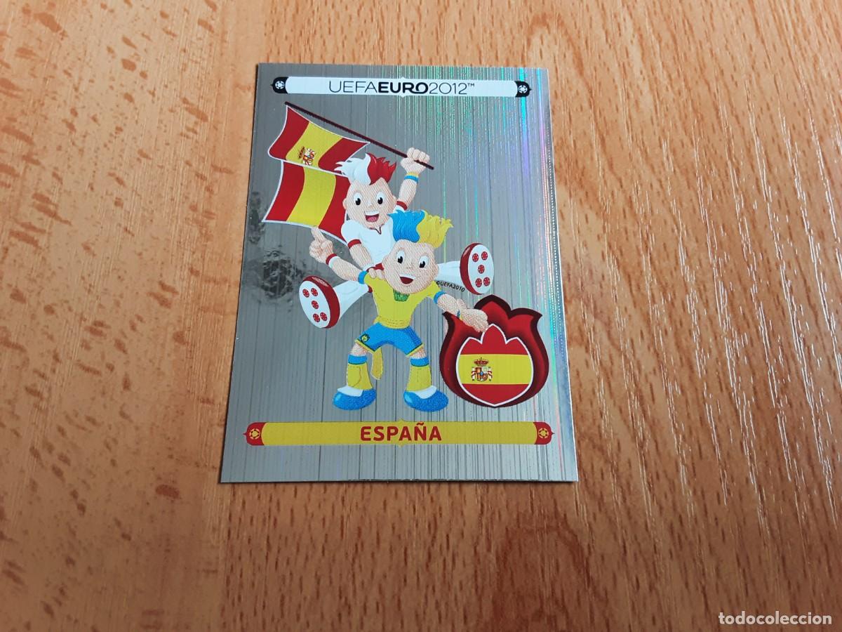 Cromos de f&uacute;tbol: CROMO FUTBOL EURO 2012 PANINI VERSION ALEMANA 281.LOGO MASCOTA-ESPA&Ntilde;A-NUNCA PEGADO