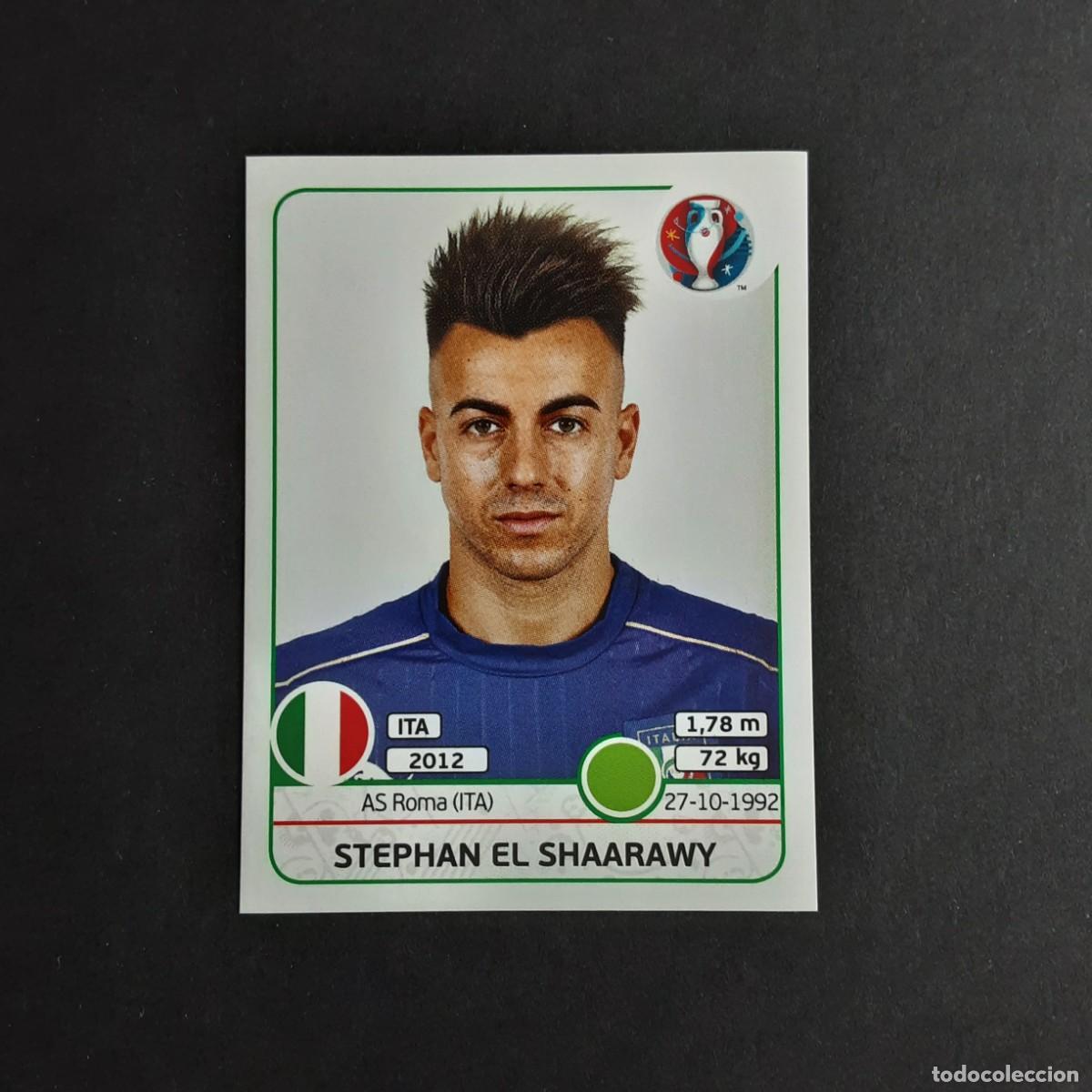Football Stickers: CROMO FUTBOL EURO 2016 PANINI 512.EL SHAARAWY-ITALIA-NUNCA PEGADO