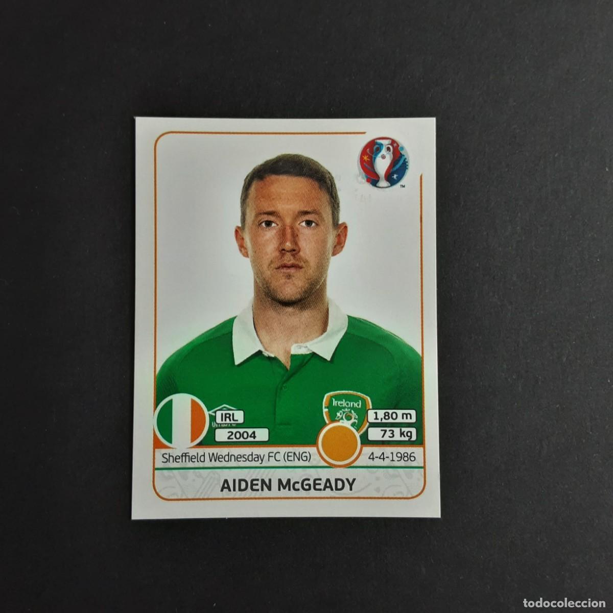 Football Stickers: CROMO FUTBOL EURO 2016 PANINI 532.McGEADY-REPUBLICA DE IRLANDA-NUNCA PEGADO