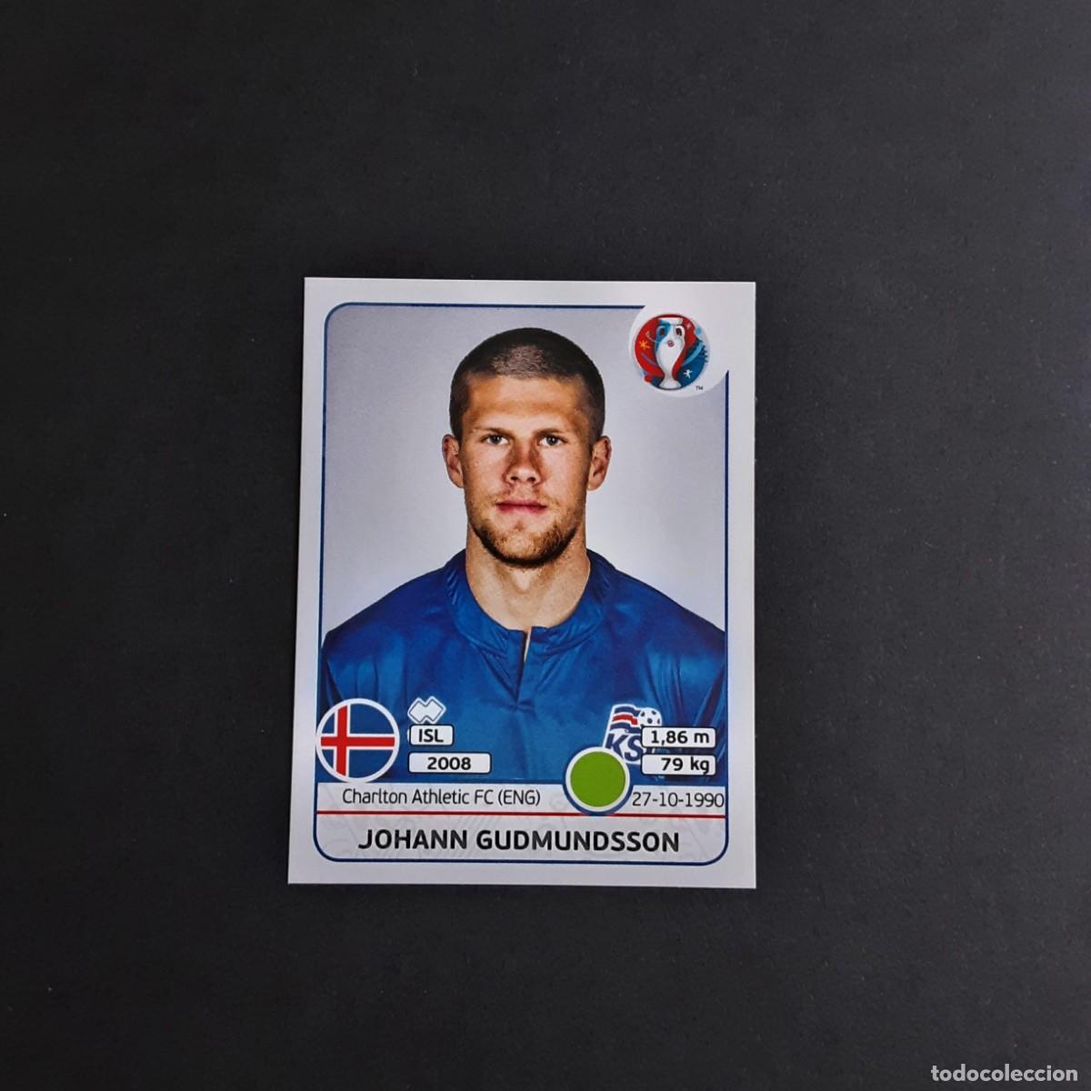 Cromos de F&uacute;tbol: CROMO FUTBOL EURO 2016 PANINI 624.GUDMUNDSSON-ISLANDIA-NUNCA PEGADO