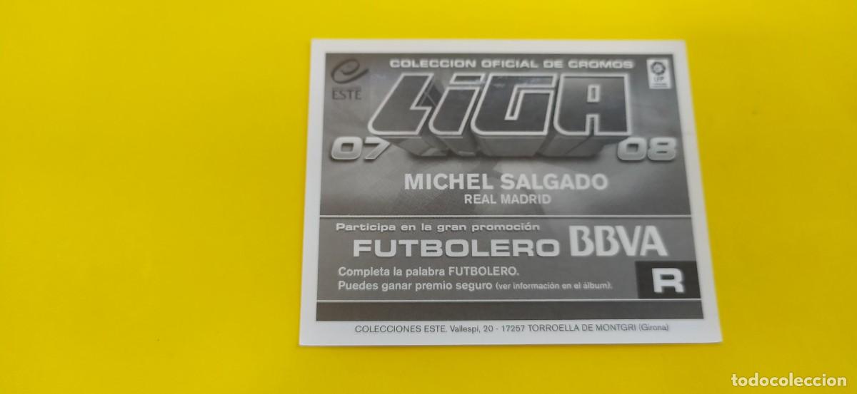 Cromos de f&uacute;tbol: MICHEL SALGADO REAL MADRID ESTE 07 08 2007 2008 - Foto 2