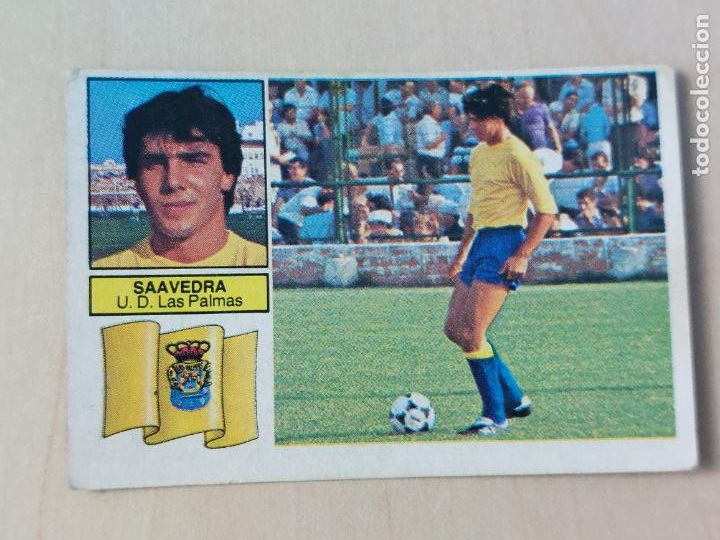 Cromos de f&uacute;tbol: EDICIONES ESTE 82 83 - SAAVEDRA - CROMO - LAS PALMAS - Foto 1