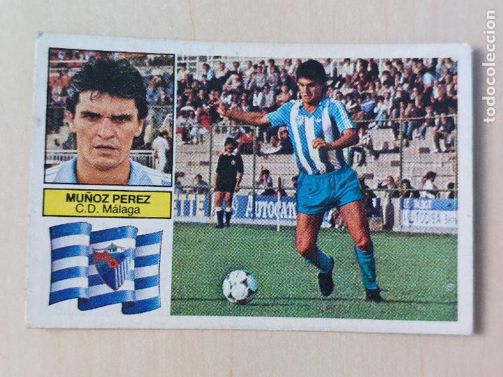 Cromos de f&uacute;tbol: EDICIONES ESTE 82 83 - MU&Ntilde;OZ PEREZ - CROMO - MALAGA - Foto 1