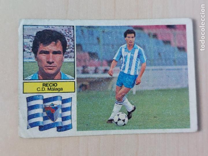 Cromos de f&uacute;tbol: EDICIONES ESTE 82 83 - RECIO - CROMO - MALAGA - Foto 1