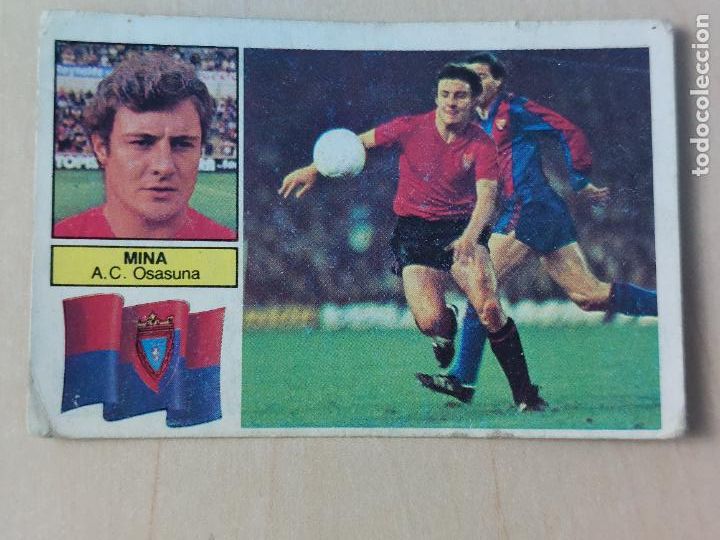 Cromos de f&uacute;tbol: EDICIONES ESTE 82 83 - MINA - CROMO - OSASUNA - Foto 1