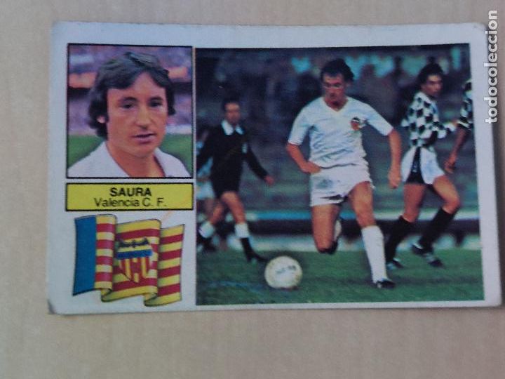 Cromos de f&uacute;tbol: EDICIONES ESTE 82 83 - SAURA - CROMO - VALENCIA - Foto 1
