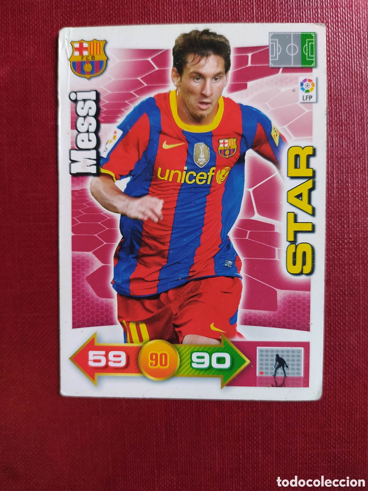 Cromos de F&uacute;tbol: Cromo Messi Star 2010-11
