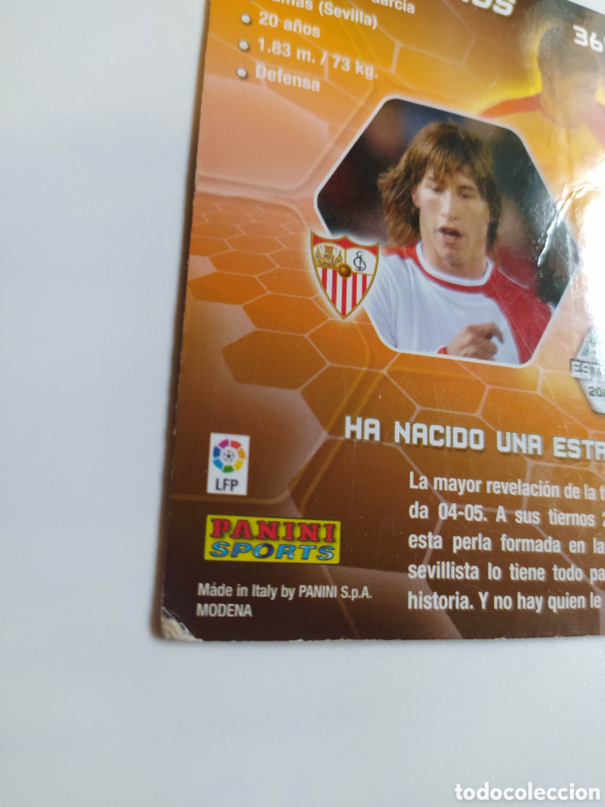 Cromos de f&uacute;tbol: Sergio Ramos Mega estrellas 2005-06 - Foto 3