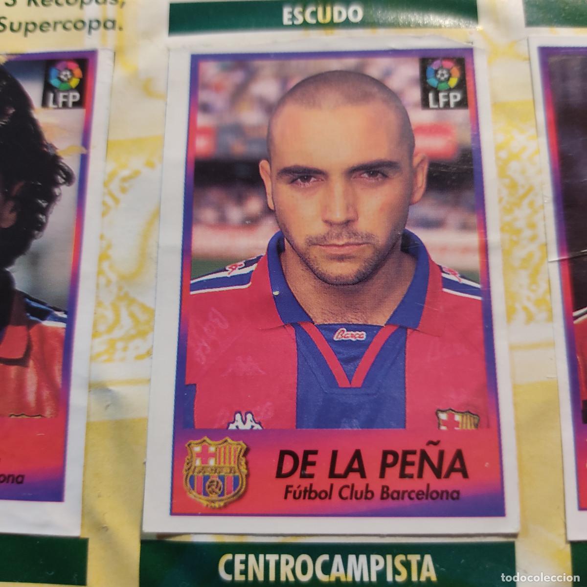 Figurine di Calcio: Bollycao Futbol Liga 1996/97 - De la Pe&ntilde;a Barcelona - 1996/1997