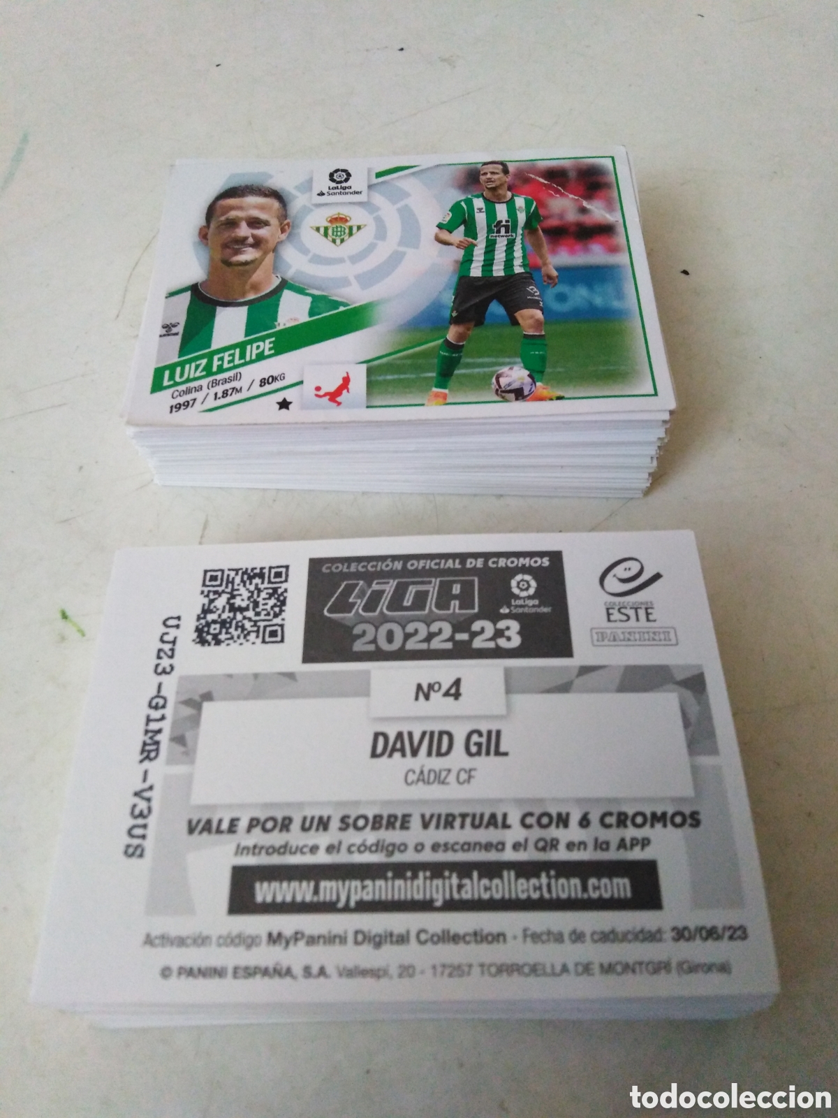 Cromos de F&uacute;tbol: Lote de 146 cromos liga 2022 2023 ( colecciones este - panini )