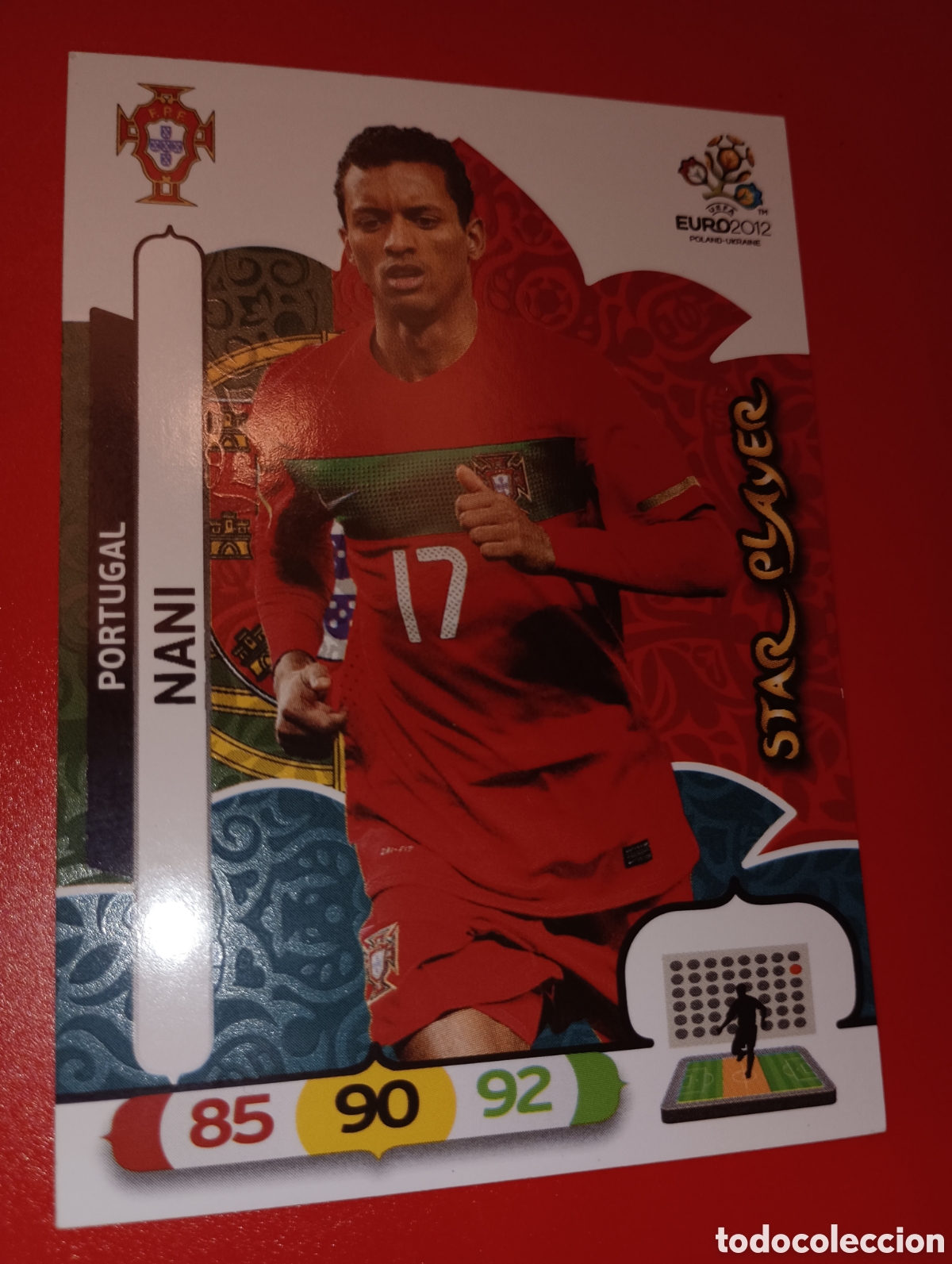 Fu&szlig;ball-Sticker: Nani Star Player Euro 2012 Adrenalyn