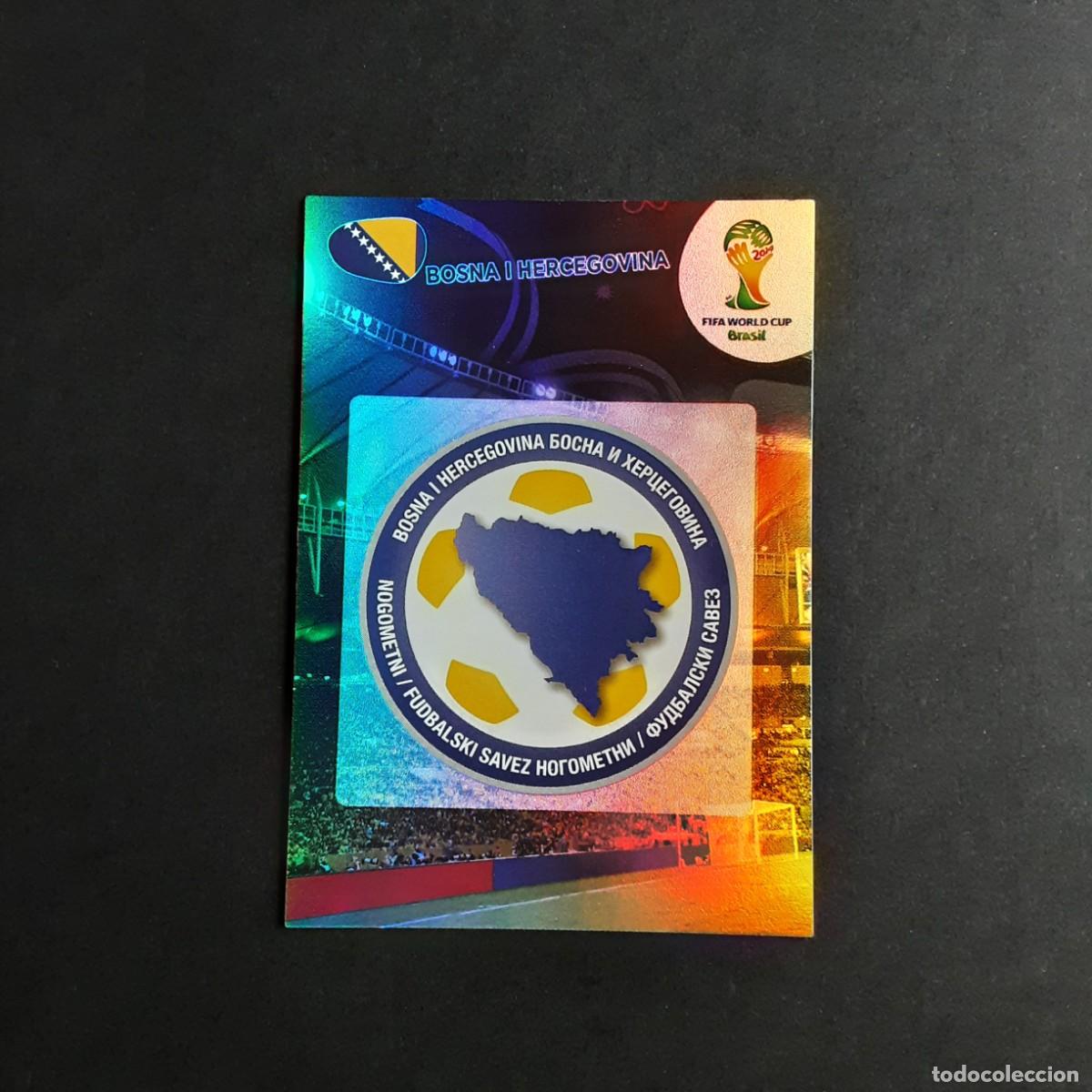 Cromos de f&uacute;tbol: CROMO CARD FUTBOL ADRENALYN FIFA WORLD CUP BRAZIL 2014 PANINI 37.TEAM LOGO-BOSNIA HERCEGOVINA