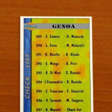 Cromos de Fútbol: GENOA - Nº 297 ALESSANDRO MANETTI-CHECK-LIST - MUNDICROMO 1999-2000, 99-00 CALCIATORI. Lote 380805559