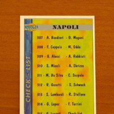 Cromos de Fútbol: NAPOLI - Nº 315 GIORGIO LUCENTI-CHECK-LIST - MUNDICROMO 1999-2000, 99-00 CALCIATORI. Lote 380808764