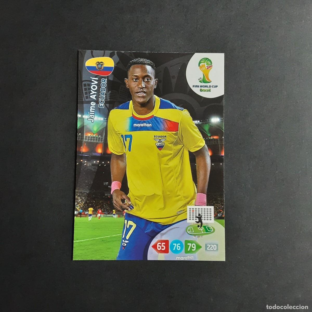 Cromos de f&uacute;tbol: CROMO CARD FUTBOL ADRENALYN FIFA WORLD CUP BRAZIL 2014 PANINI 120.AYOVI-ECUADOR