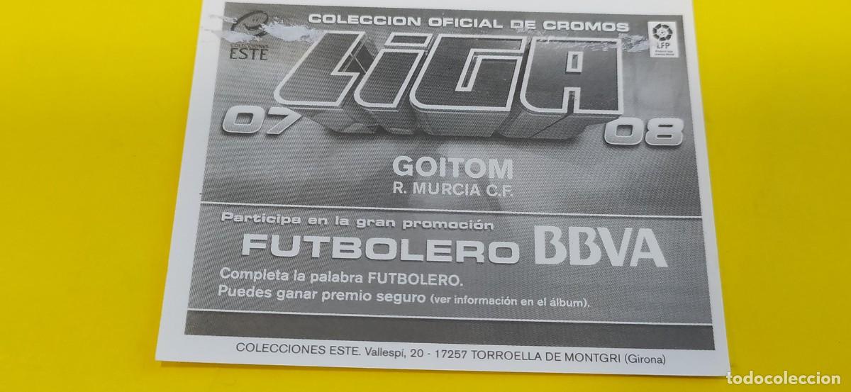 Cromos de f&uacute;tbol: GOITOM MURCIA ESTE 07 08 2007 2008 - Foto 2