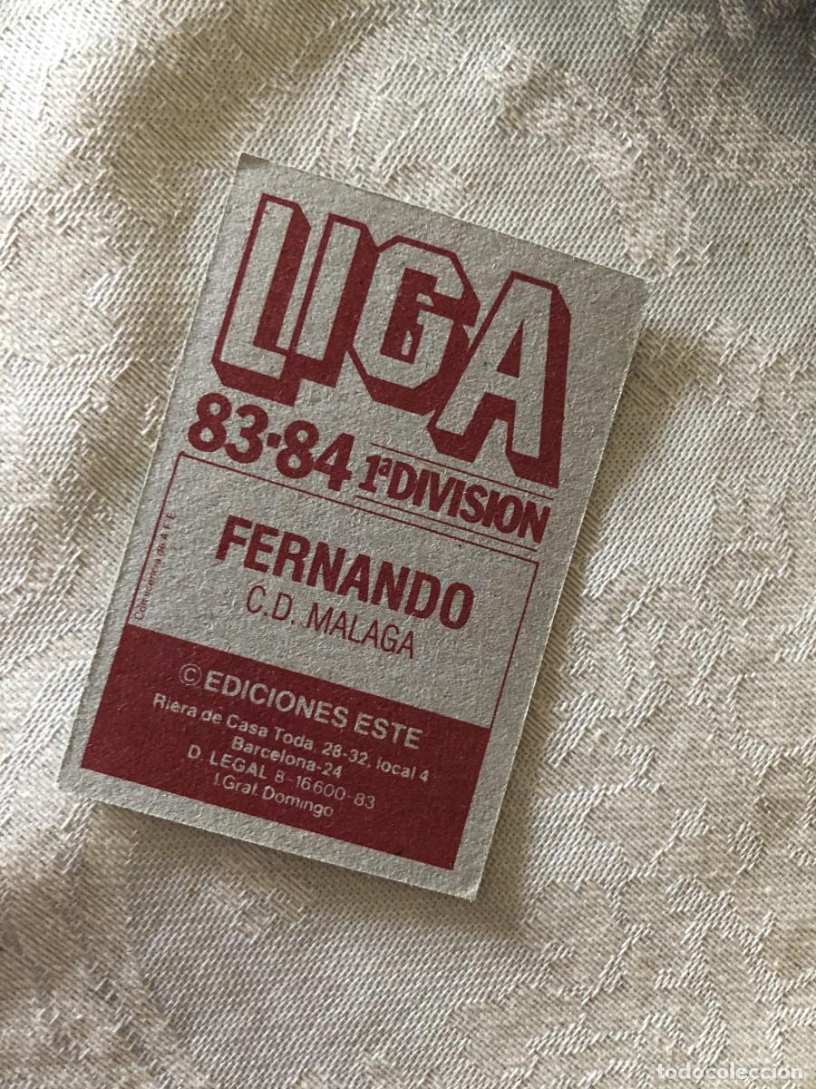 Cromos de f&uacute;tbol: FERNANDO M&Aacute;LAGA NUNCA PEGADO EDICIONES ESTE 83-84 - Foto 2