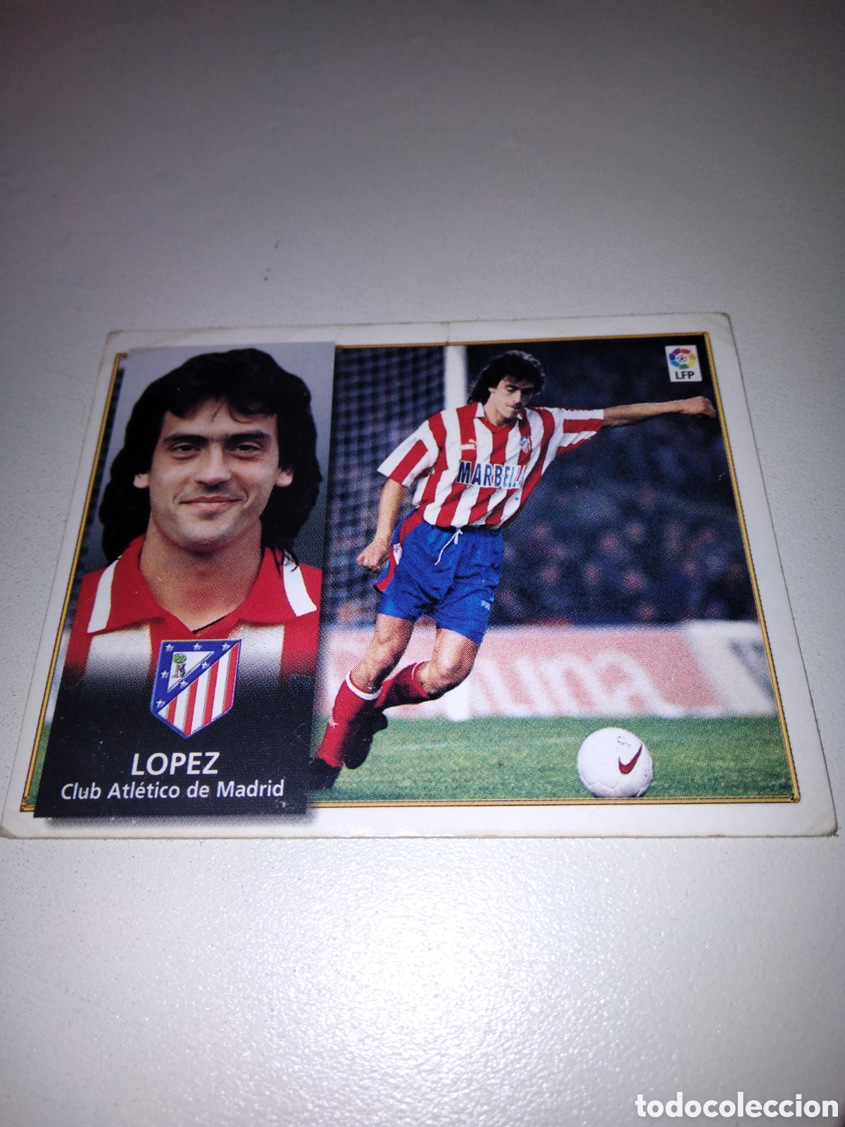 Cromos de f&uacute;tbol: LOPEZ ATLETICO DE MADRID EDICIONES ESTE 98 99 1998 1999 NUEVO SIN PEGAR CROMO FUTBOL