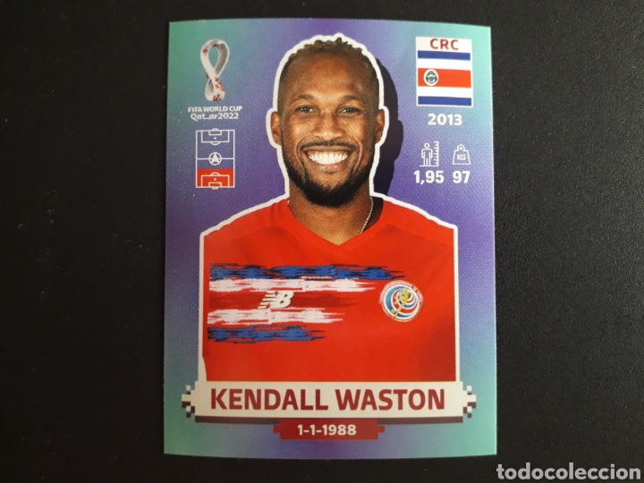 Fu&szlig;ball-Sticker: KENDALL WASTON COSTA RICA N&deg; 11 COPA MUNDIAL DE F&Uacute;TBOL QATAR 2022 22 PANINI PEDIDO M&Iacute;NIMO 3&euro;