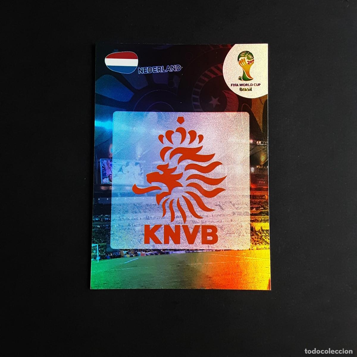Cromos de f&uacute;tbol: CROMO CARD FUTBOL ADRENALYN FIFA WORLD CUP BRAZIL 2014 PANINI 250.TEAM LOGO-HOLANDA
