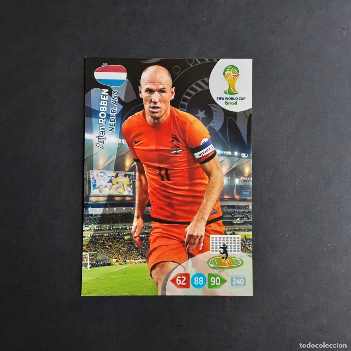 Figurine di Calcio: CROMO CARD FUTBOL ADRENALYN FIFA WORLD CUP BRAZIL 2014 PANINI 256.ROBBEN-HOLANDA