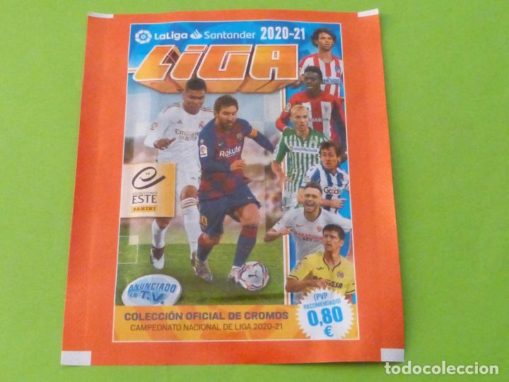 Cromos de f&uacute;tbol: SOBRE DE CROMOS DE FUTBOL SIN ABRIR DE LIGA ESTE 2020-2021/20-21