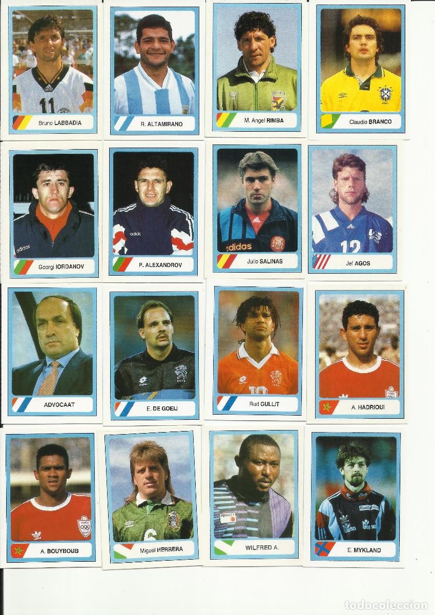 Cartes &agrave; collectionner de Football: MUNDIAL USA 94 1994 EDICIONES ESTADIO, 20 CROMOS SUELTOS. (RESERVADO)